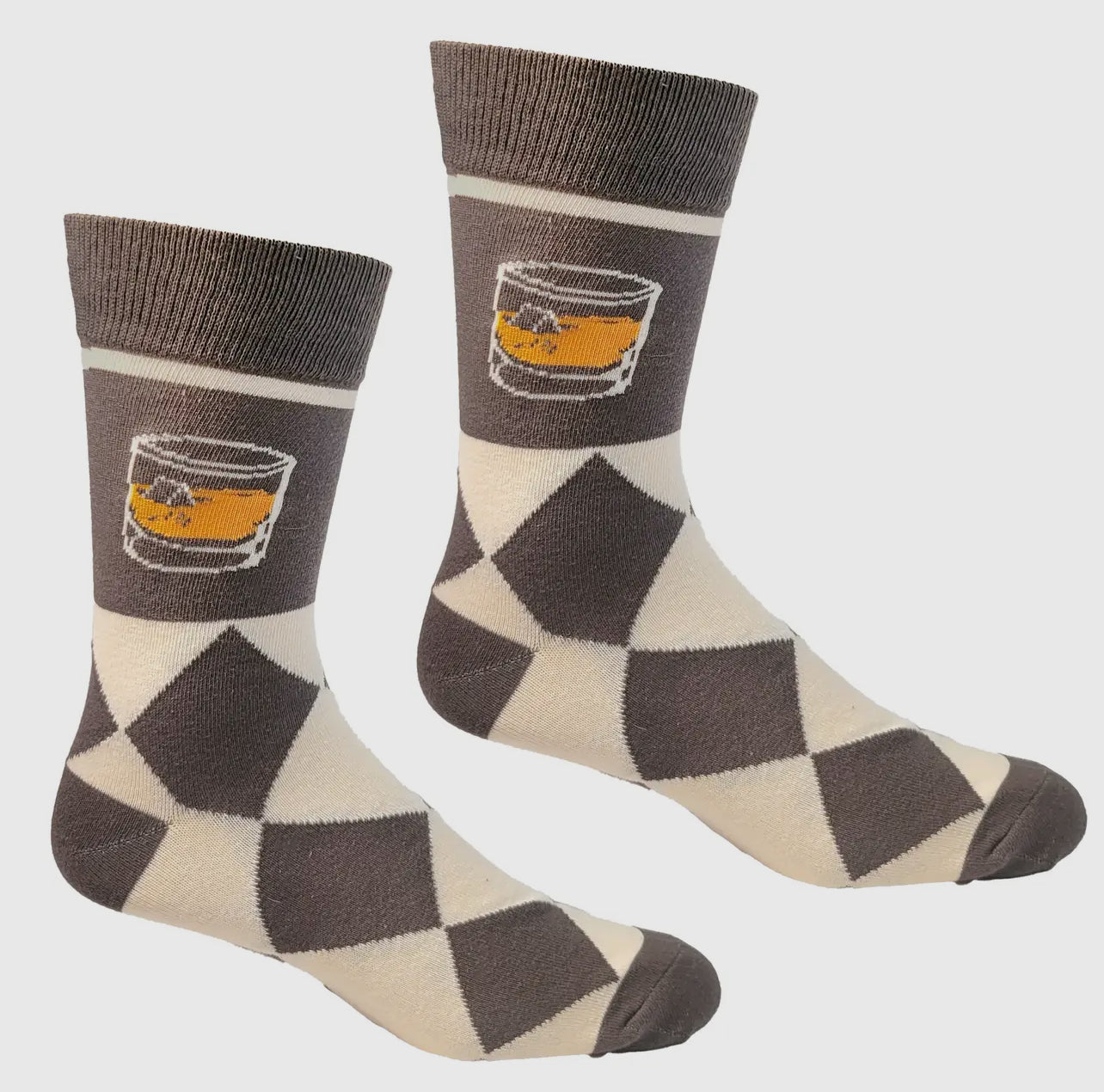 Bourbon Rocks Socks Brown