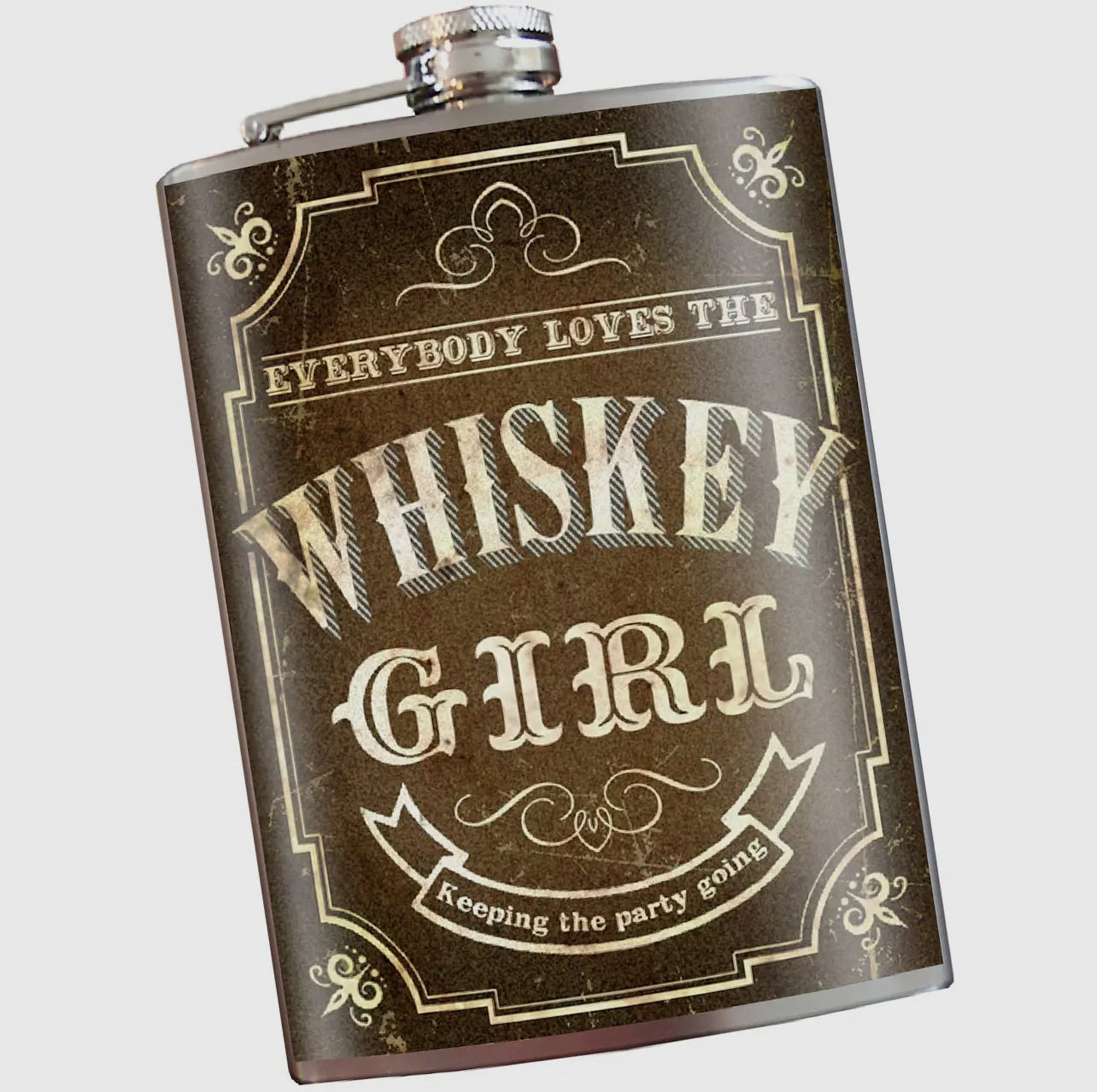 Whiskey Girl Flask