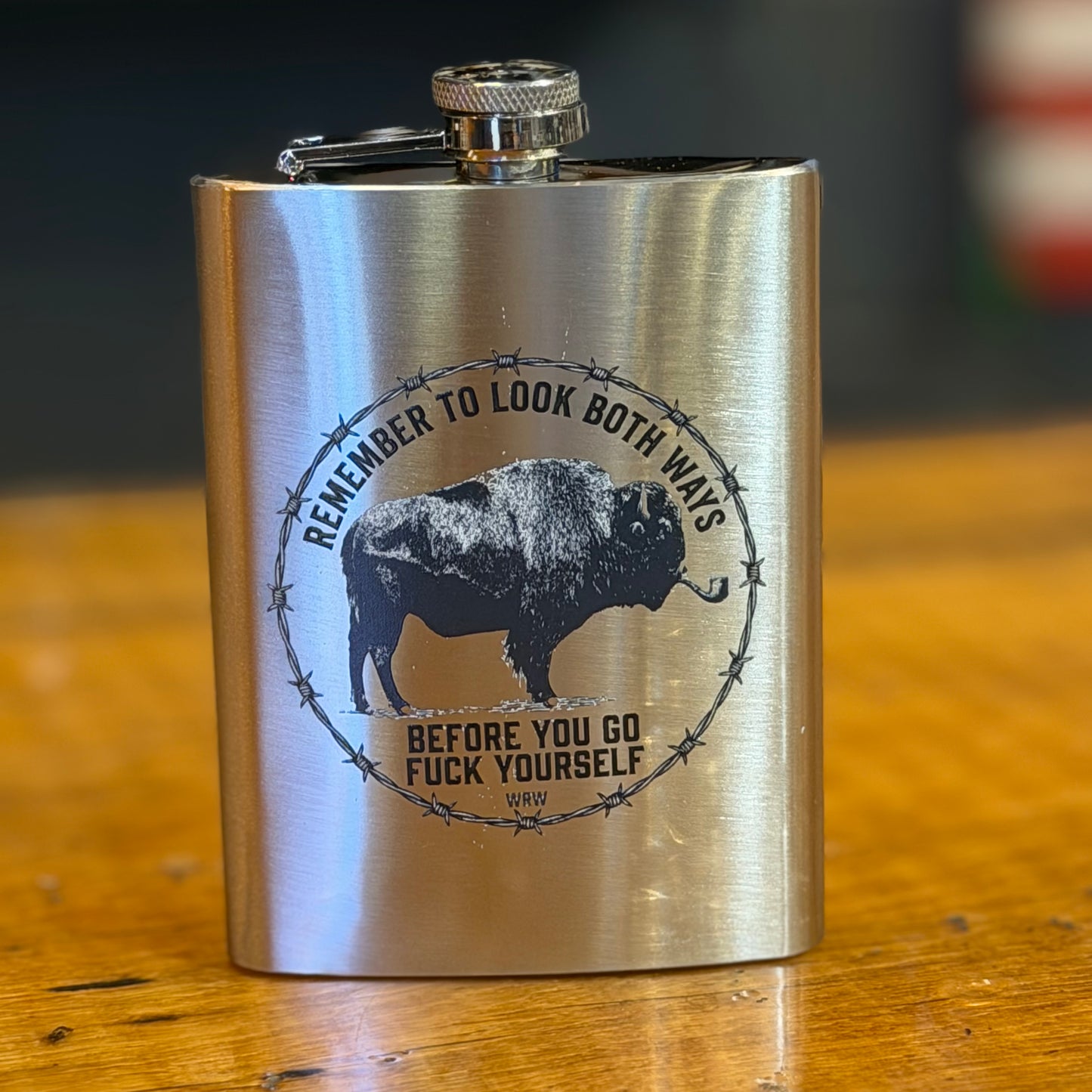 Look Both Ways Flask