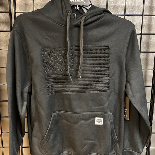 Blackout Reflective Flag Hoodie