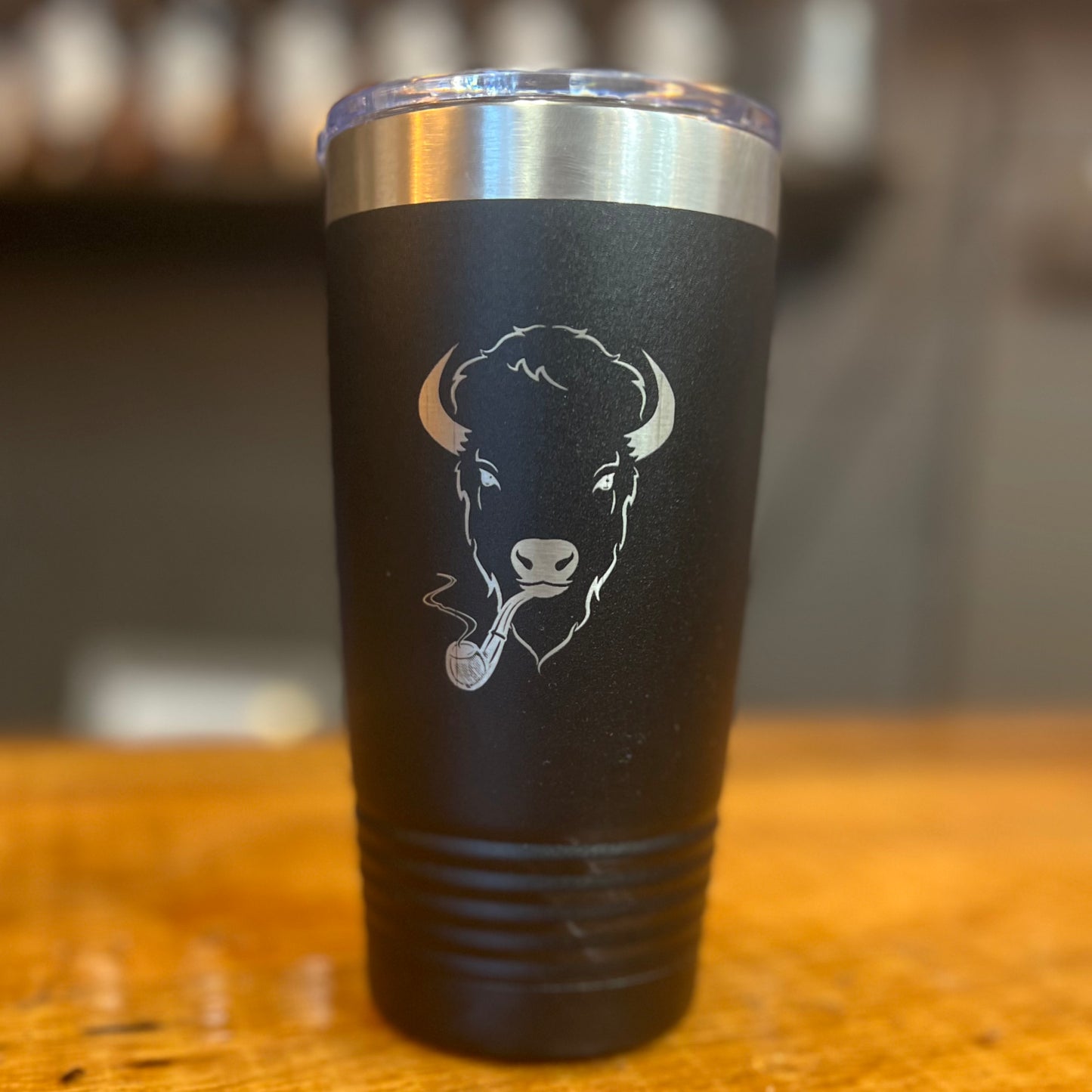 Mike Bison Headshot Tumbler
