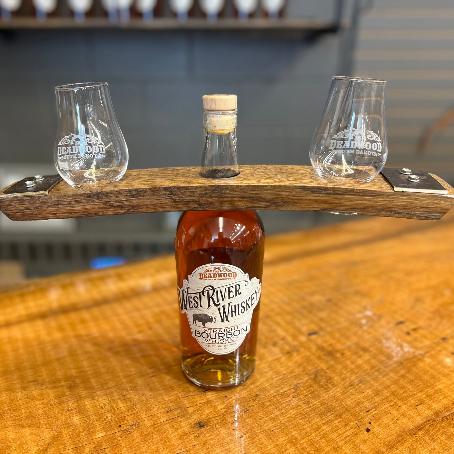 Bourbon Butler W/Metal and Two Glencairns