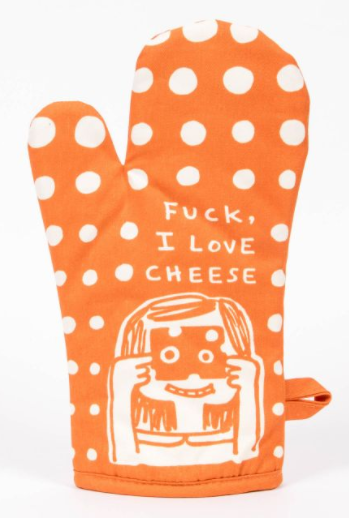 Blue Q "I Love Cheese" Oven Mitt