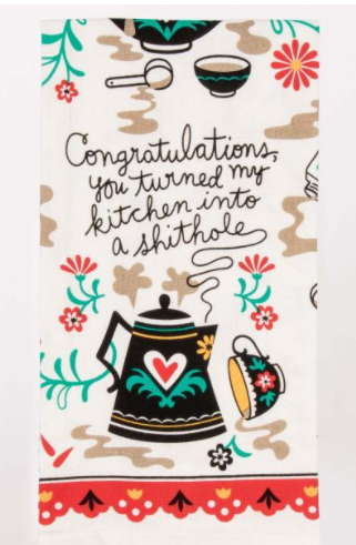 Blue Q "Kitchen Shithole" Dish Towel