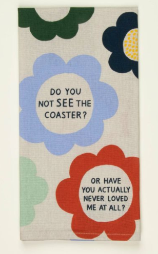 Blue Q "The Coaster" Dish Towel