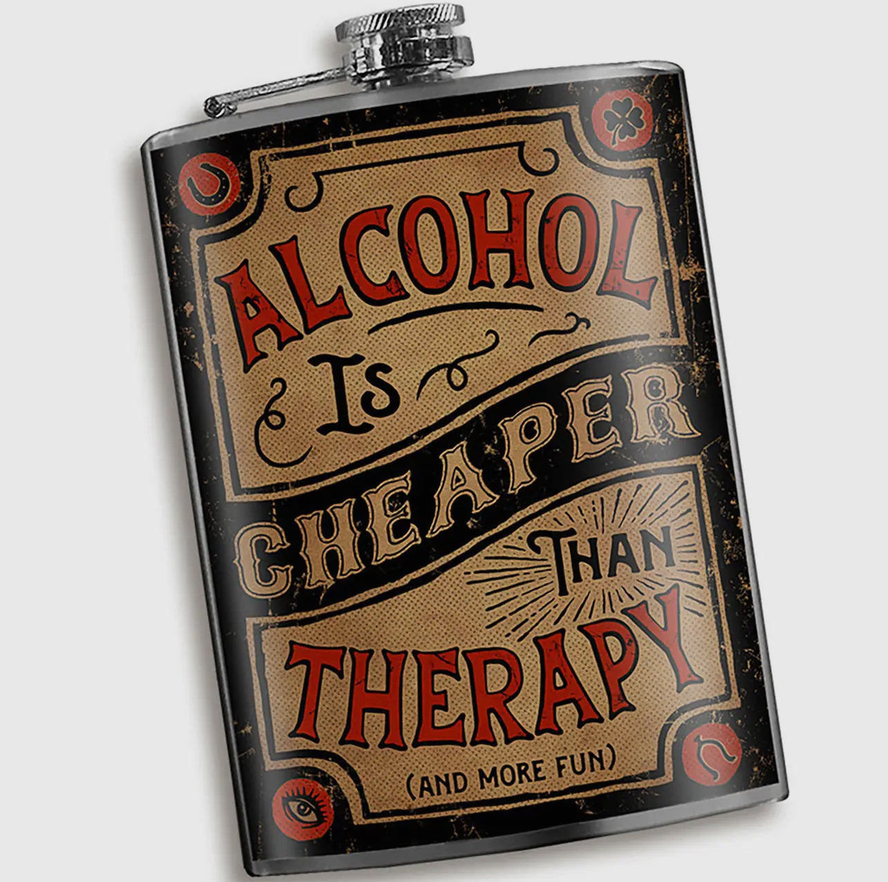 Cheaper Than Therapy Flask
