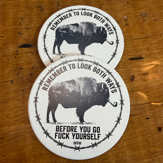Look Both Ways Coaster