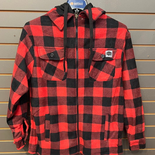 Red Sherpa Lined Flannel