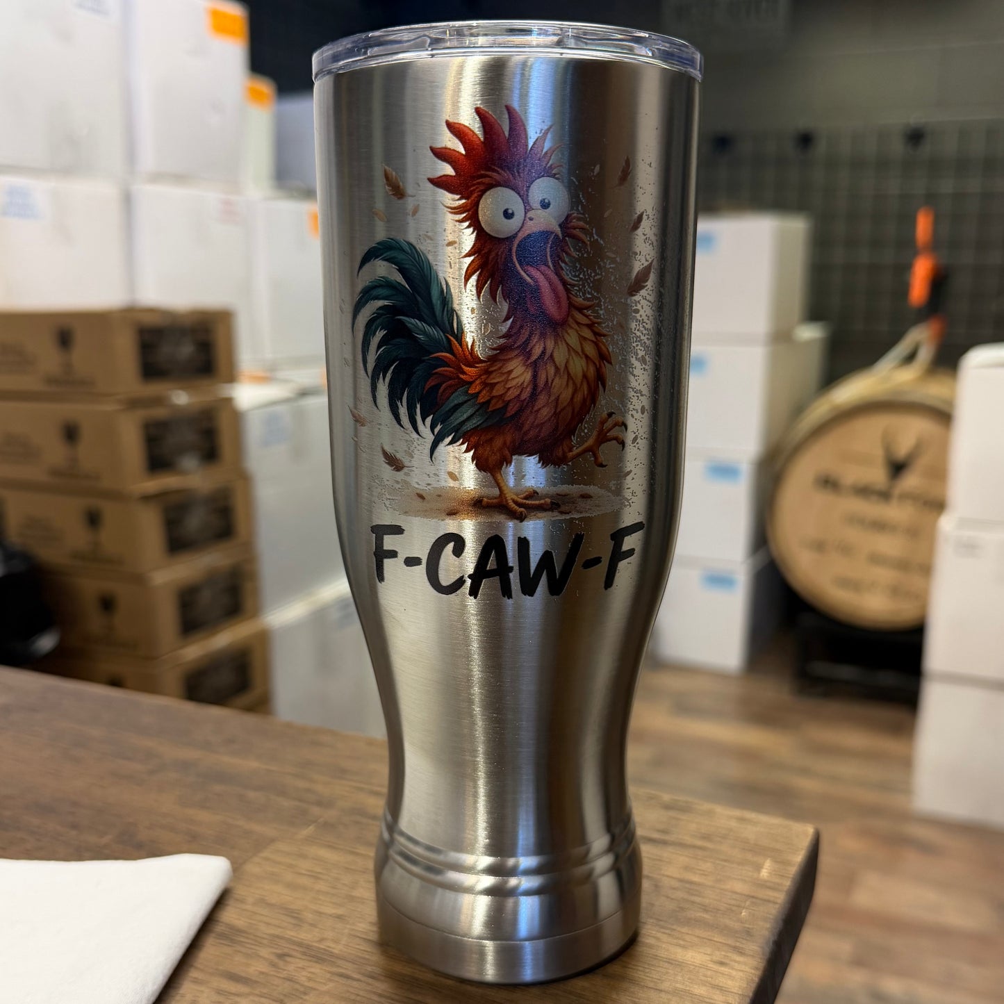 F Caw F Tumbler