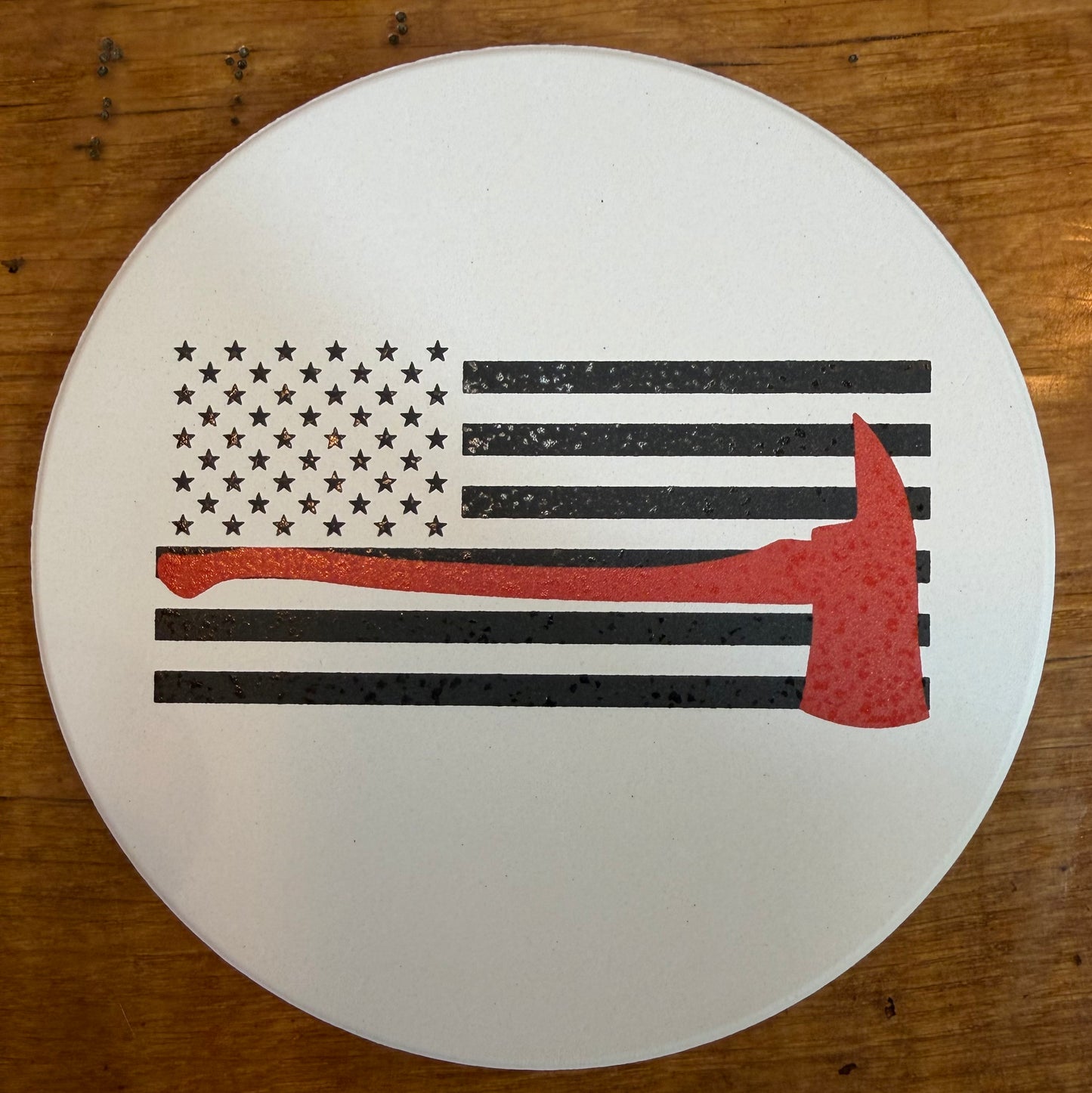Ceramic Firefighter Coaster