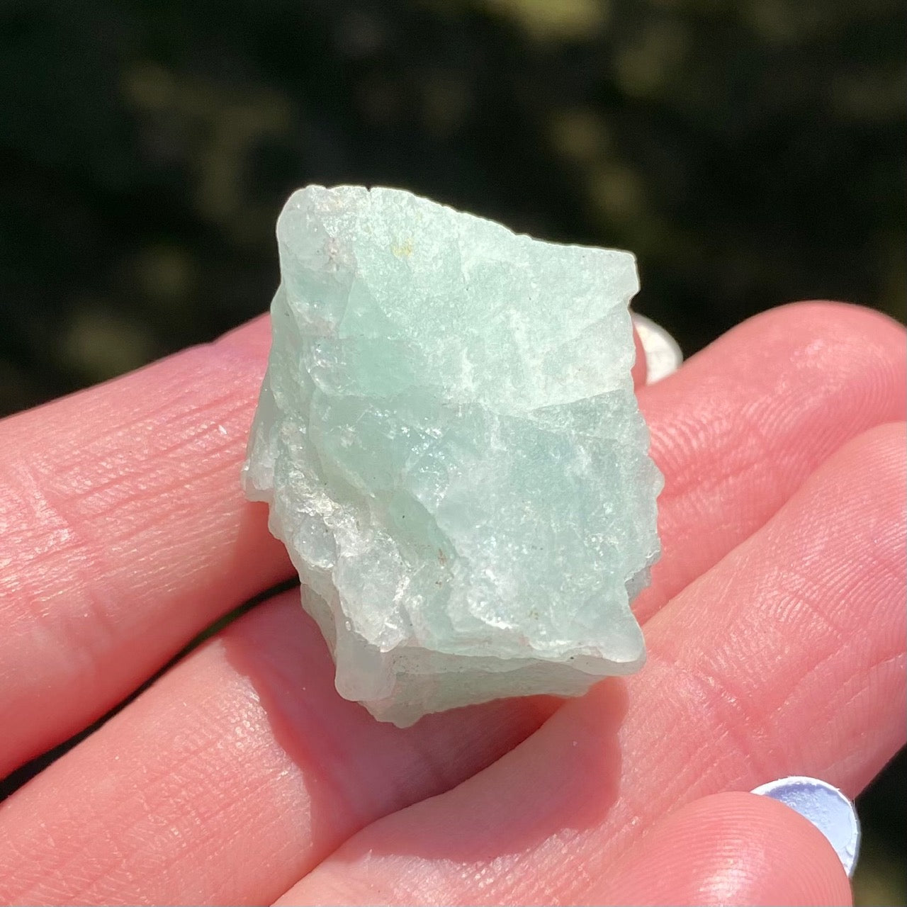 Raw Milky Green Calcite from Mexico