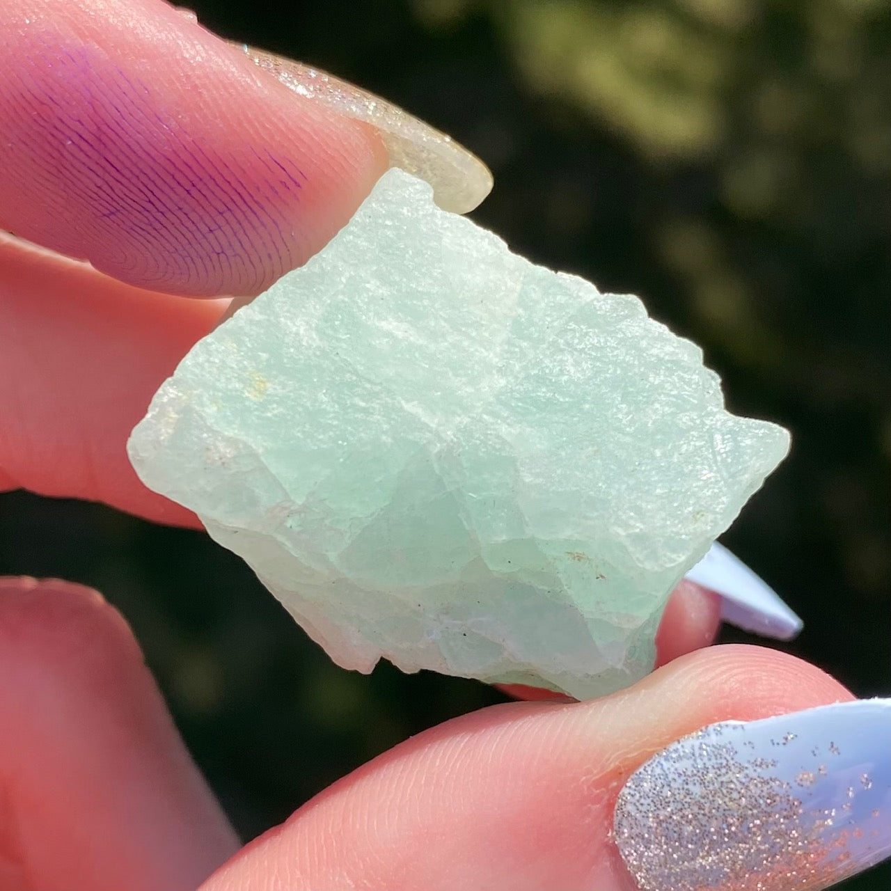 Raw Milky Green Calcite from Mexico