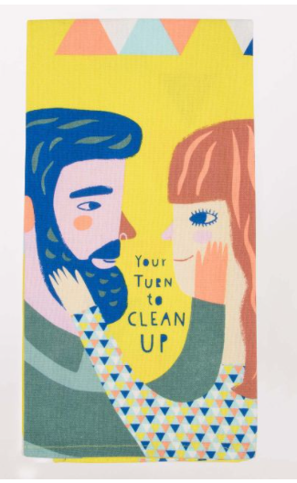 Blue Q "Your Turn to Clean Up" Dish Towel