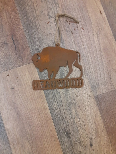 Deadwood buffalo Iron Ornament