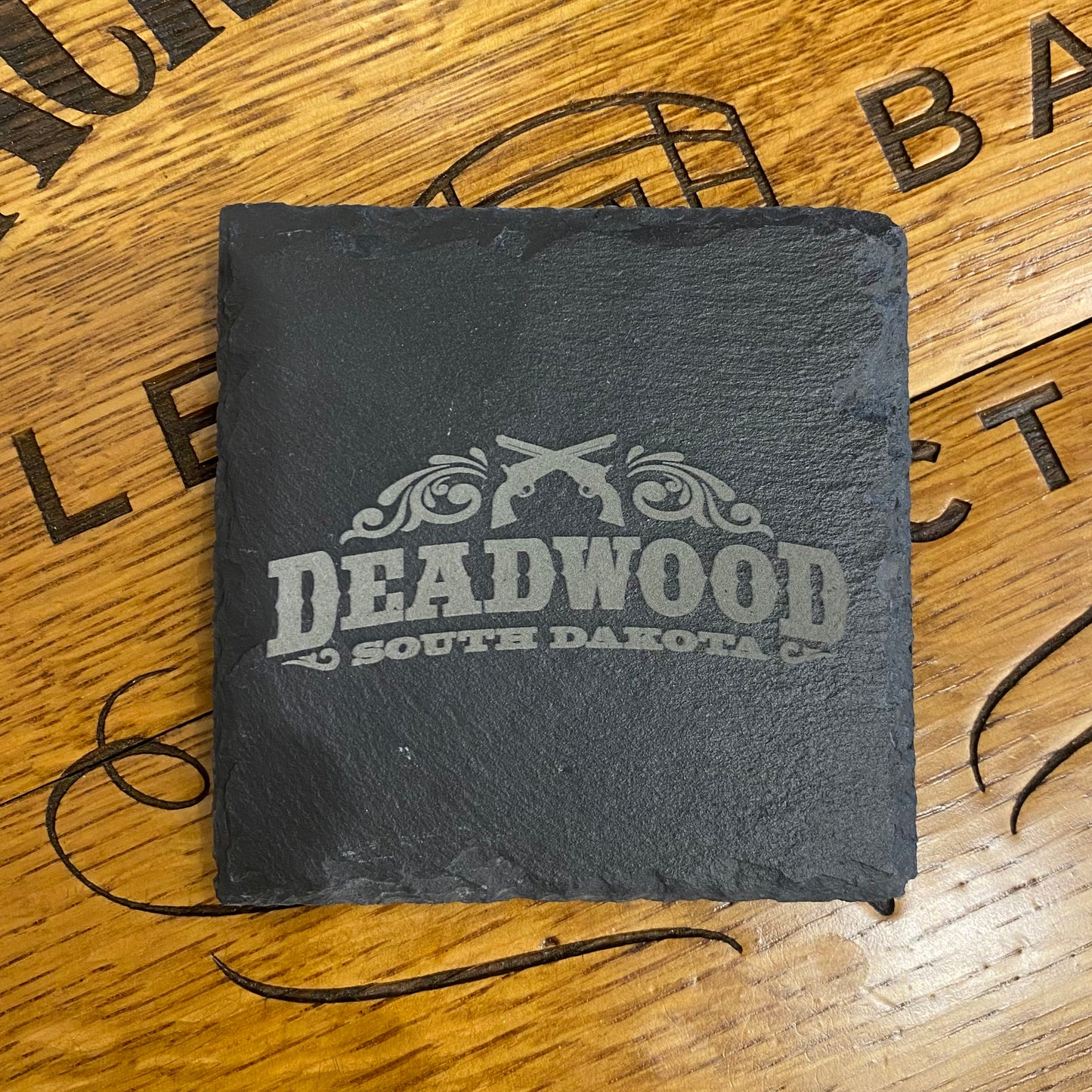 Official Deadwood Logo Slate Coaster