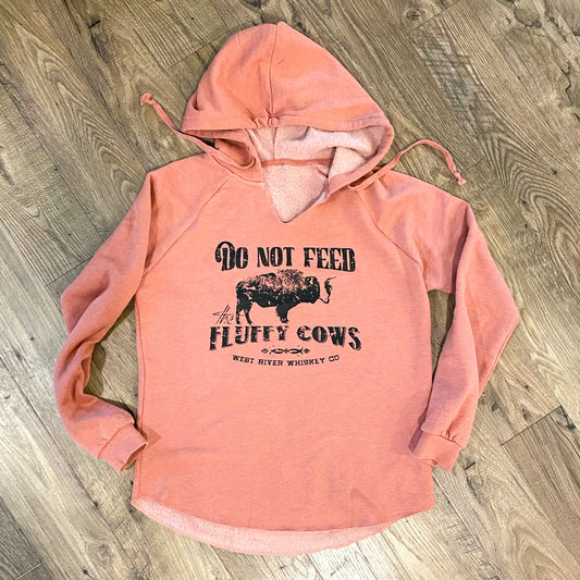 Women's Fluffy Cow Ultra Fleece Hoodie