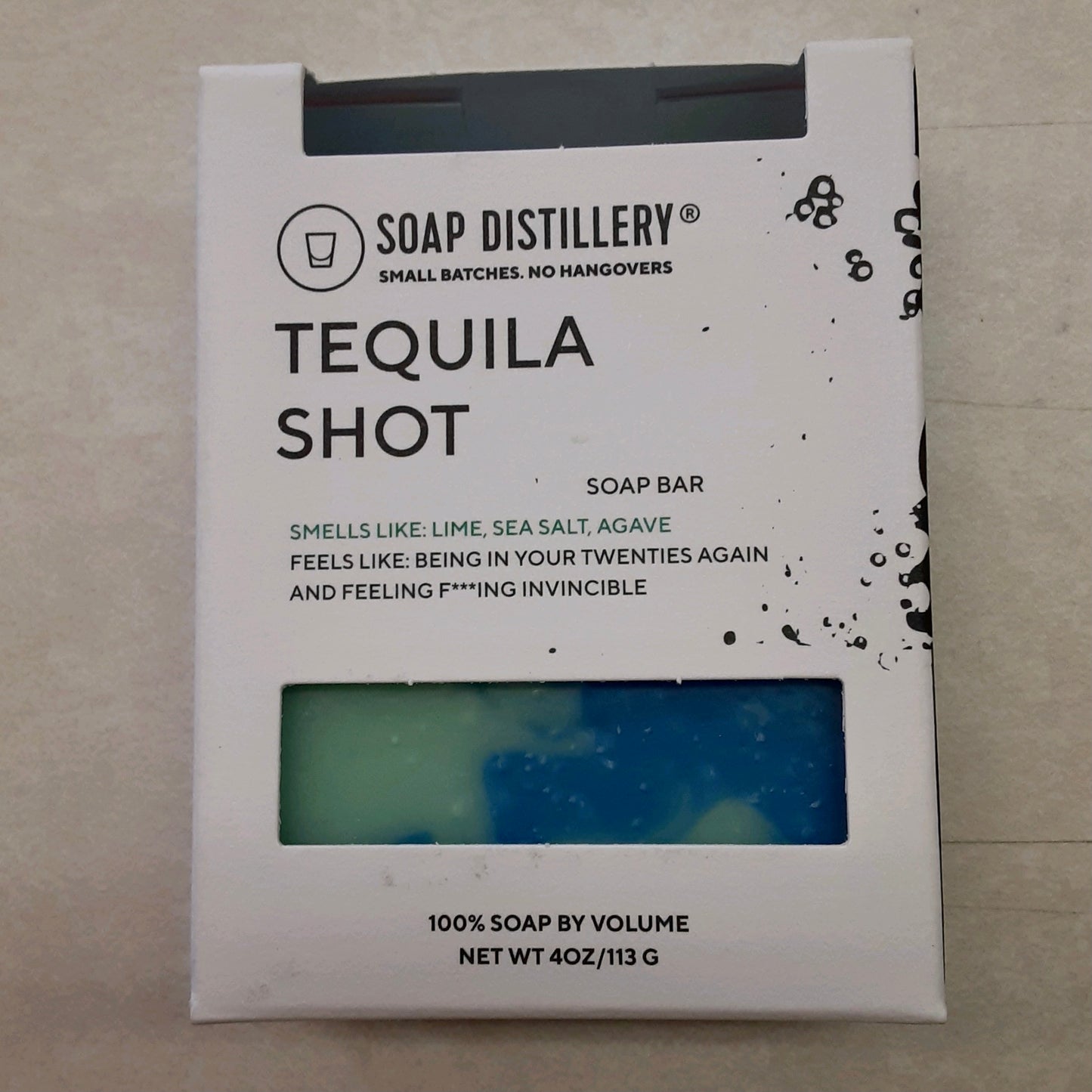Tequila Shot Soap Bar - Lime, Sea Salt & Agave
