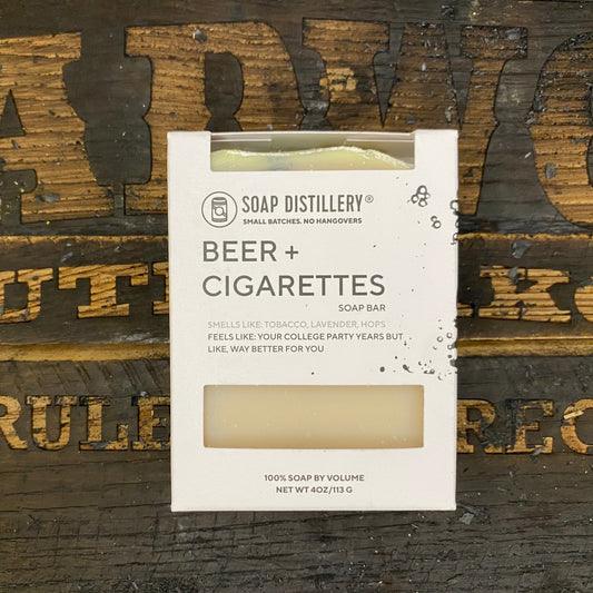 Beer & Cigarettes Soap Bar - Tobacco, Lavender, & Hops
