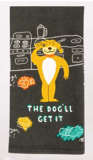 Blue Q "The Dog'll Get It" Dish Towel