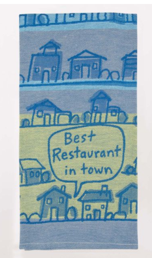 Blue Q "Best Restaurant Town" Dish Towel