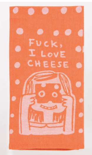 Blue Q "I Love Cheese" Dish Towel